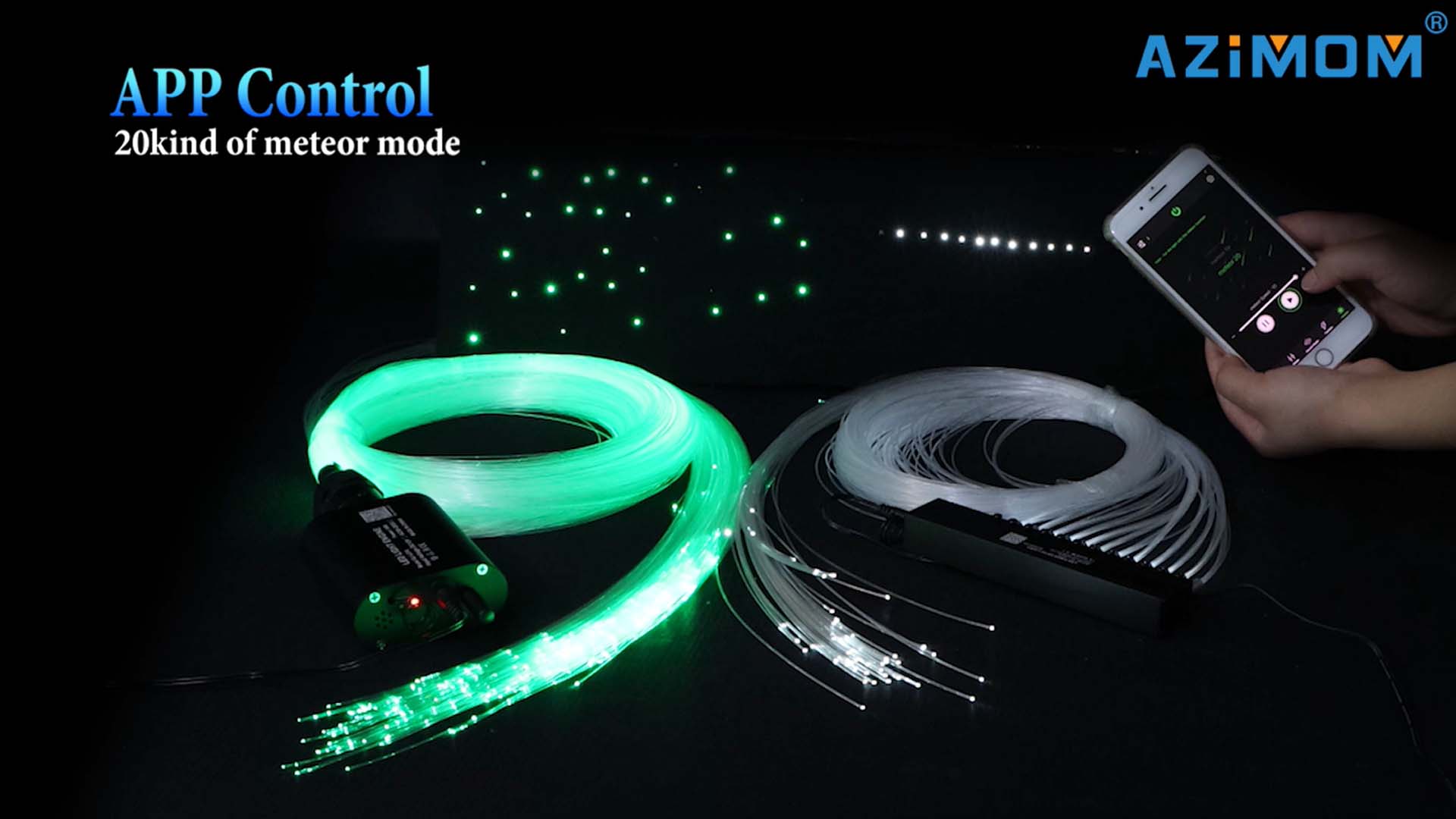 ASTRO STAR LIGHT Starlight ムンビン AZIMOM Dual Color 32W 600pcs Fiber Optic Starlight Headliner Kits